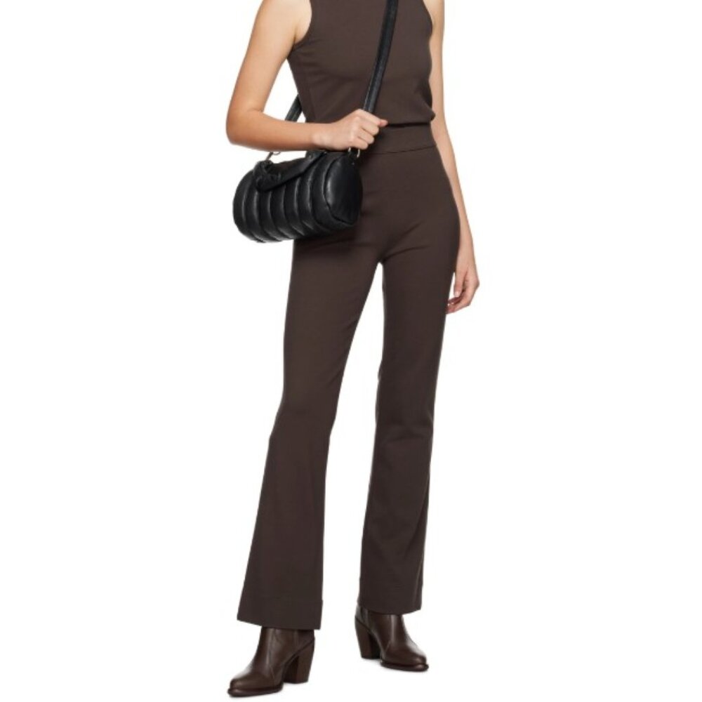 Rag & Bone Irina High Waist Ponte Knit Pants, Brown, Size M